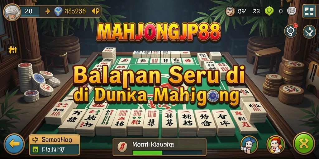 Screenshot gameplay MAHJONGJP88 menampilkan balapan yang intens dan seru.