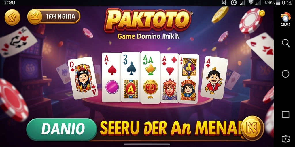 Tampilan gameplay seru dalam aplikasi PAKTOTO.