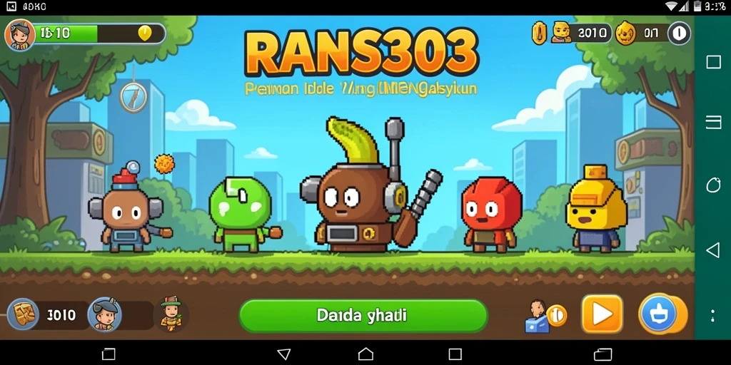 Tampilan gameplay RANS303 dengan elemen Idle yang menarik.