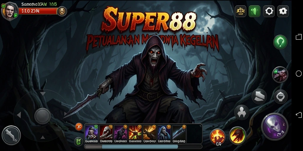 Gameplay SUPER88 yang mencekam dan penuh ketegangan.