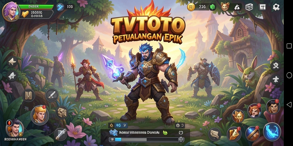 Gameplay RPG mendebarkan yang ditampilkan dalam <strong>TVTOTO</strong>.