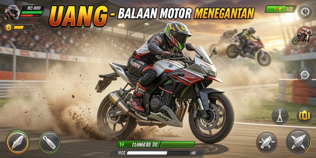 Tampilan gameplay UANG yang menegangkan dan kompetitif.