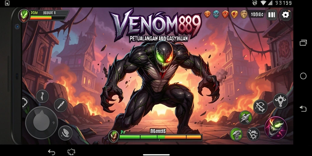 Gameplay seru dari VENOM889 yang penuh tantangan dan aksi.